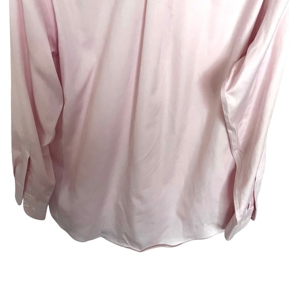Croft & Barrow Pink Non Iron Long Sleeve Button Down Shirt - Picture 6 of 9